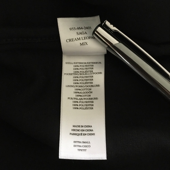 Rails Saga Cream Leopard Fleece 1/4 Snap Pullover Sweatshirt Sz XS Cozy Boho - Picture 8 of 12